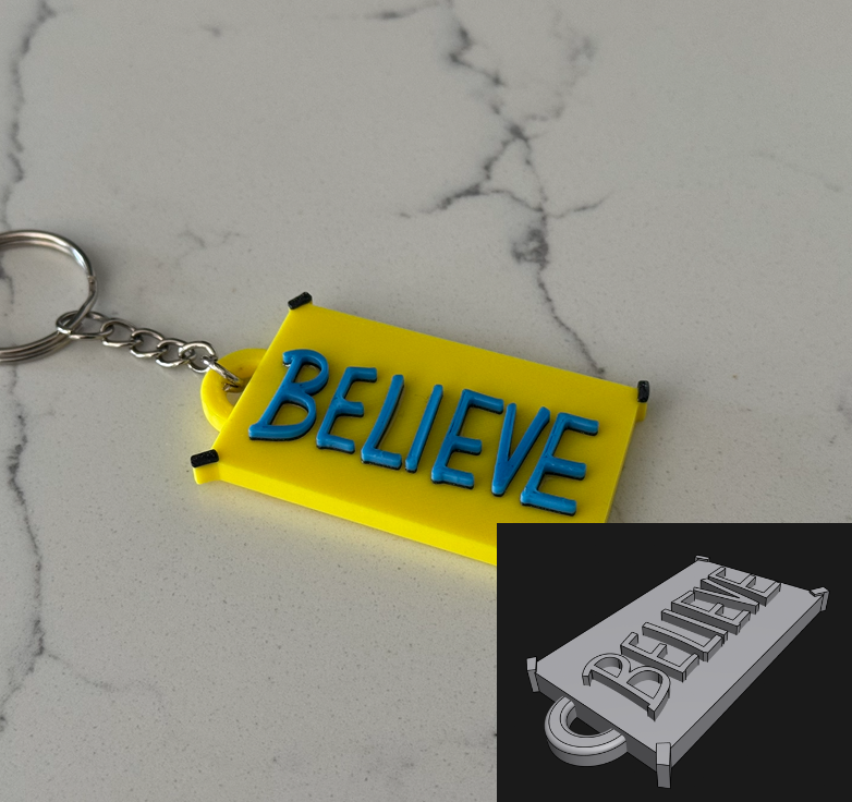Original 3D Model - BELIEVE