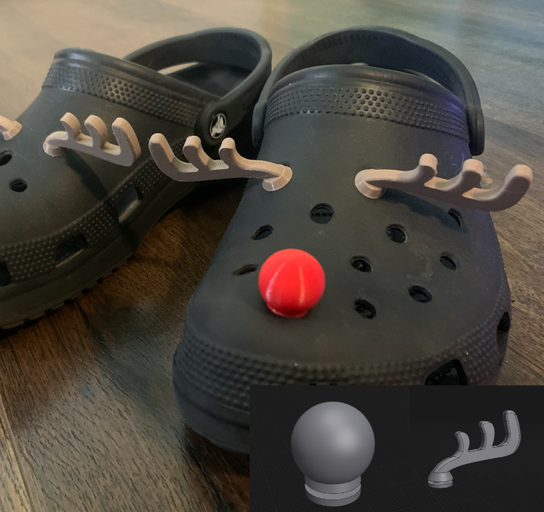 Original 3D Model - Rudolph Crocs