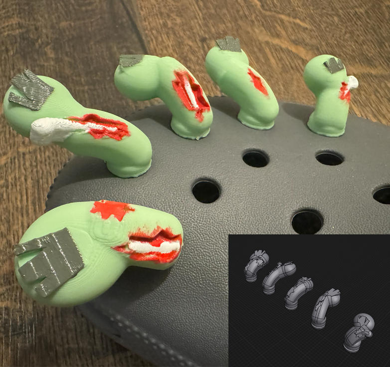 Original 3D Model - Zombie Toes