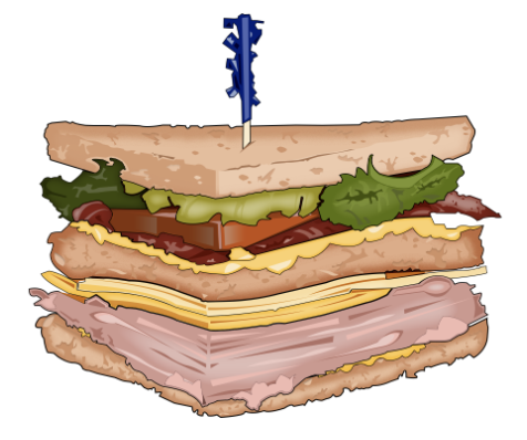 Original Artwork - Club Sandwich